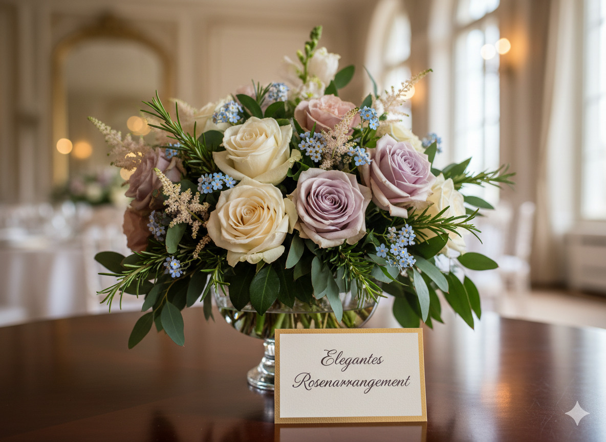 Elegantes Rosenarrangement